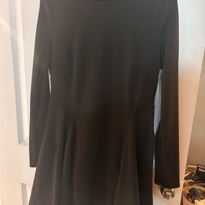 Source Unknown Classic Black Long Sleeve Dress